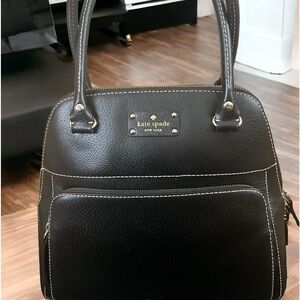 Kate Spade Black Leather Satchel